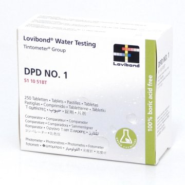 Navultabletten DPD 1 voor fotometer, 250 stuks