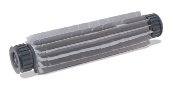 Dolphin PVC borstel met achterwielen grijs
