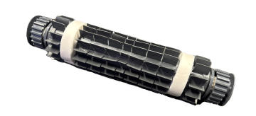 Dolphin PVC CB borstel met achterwielen antraciet